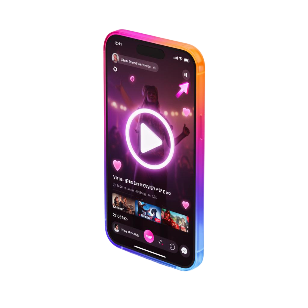 InfoDex Media reel creator 3D section visual with viral short video player interface